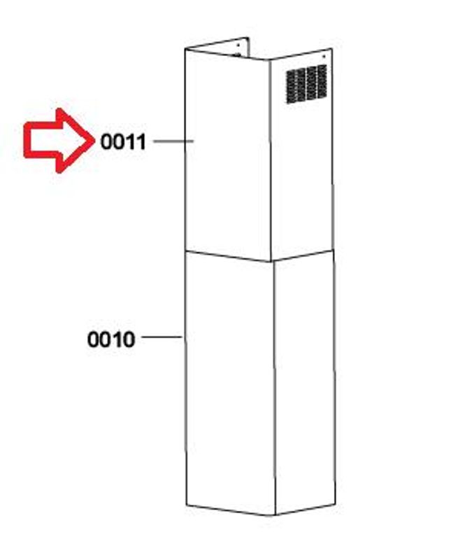 Chimney part upper