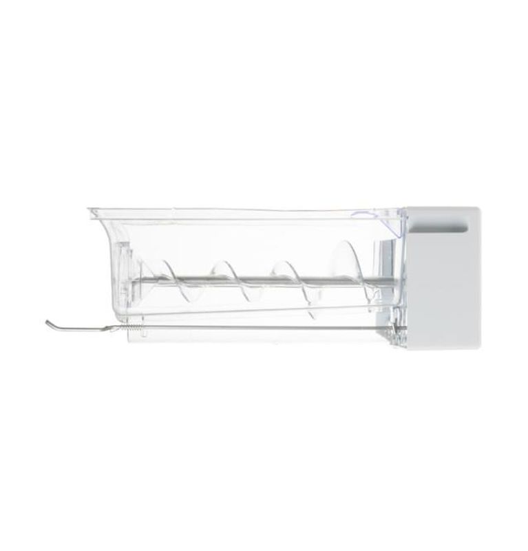 Refrigerator ice bucket and auger assembly