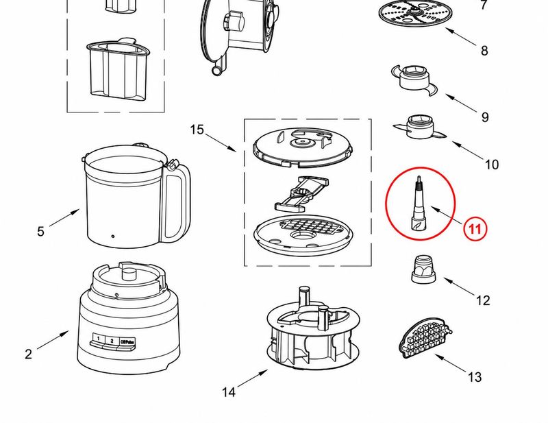 KitchenAid øvre drivadapter 3,1 L – W11519124