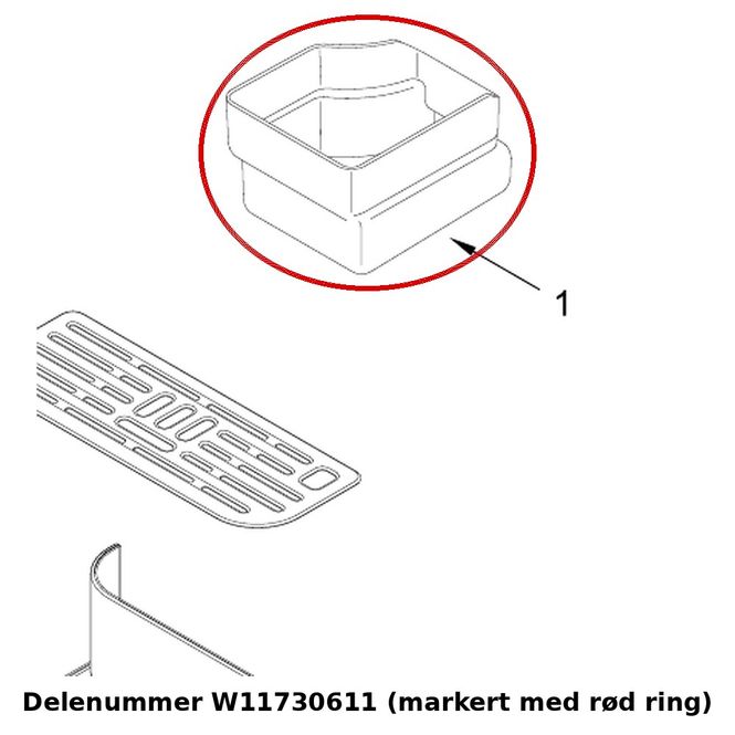 Hovedbilde KitchenAid W11730611 – Grutbeholder KF8